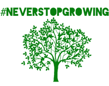 Load image into Gallery viewer, #neverstopgrowing Hashtag T-Shirt