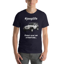 Load image into Gallery viewer, #jeeplife Covered Hashtag T-Shirt