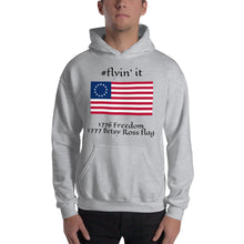 Load image into Gallery viewer, #flyinit Betsy Ross Hashtag Hoodie