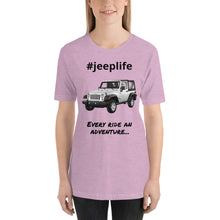 Load image into Gallery viewer, #jeeplife Covered Hashtag T-Shirt