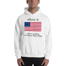 Load image into Gallery viewer, #flyinit Betsy Ross Hashtag Hoodie