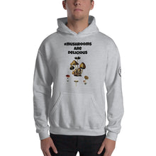 Load image into Gallery viewer, #mushroomsaredelicious Hashtag Hoodie