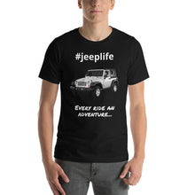Load image into Gallery viewer, #jeeplife Covered Hashtag T-Shirt
