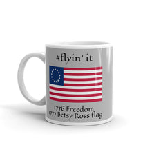 Load image into Gallery viewer, #flyinit Betsy Ross Hashtag Mug