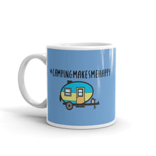 Load image into Gallery viewer, #campingmakesmehappy Hashtag Mug