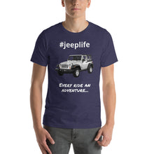Load image into Gallery viewer, #jeeplife Covered Hashtag T-Shirt