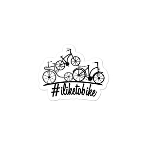 #iliketobike Hashtag Sticker