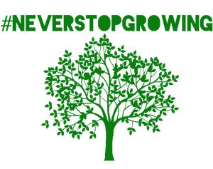 #neverstopgrowing Hashtag T-Shirt