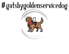 Load image into Gallery viewer, #gatsbygoldenservicedog Hashtag T-Shirt