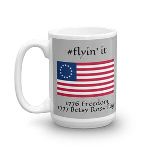 #flyinit Betsy Ross Hashtag Mug
