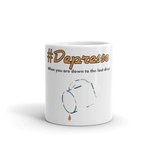 #depresso Hashtag Glossy Mug