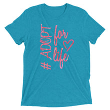 Load image into Gallery viewer, #adoptforlife pink Hashtag T-shirt
