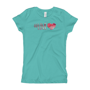 #Love Girl's Hashtag T-Shirt