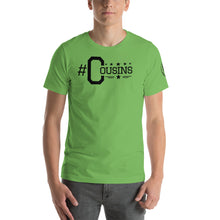 Load image into Gallery viewer, #cousins Black Letter Hashtag T-Shirt