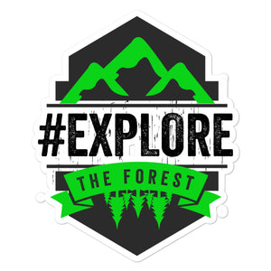 #exploretheforest Hashtag Sticker