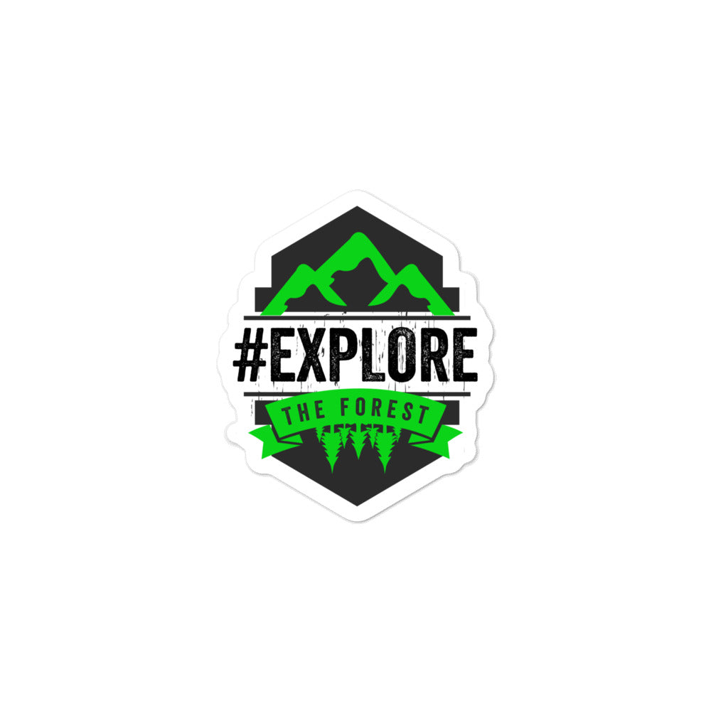 #exploretheforest Hashtag Sticker