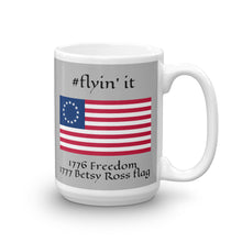 Load image into Gallery viewer, #flyinit Betsy Ross Hashtag Mug