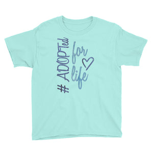 #adoptedforlife Youth Hashtag T-Shirt
