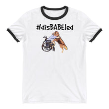 Load image into Gallery viewer, #disBABEled Hashtag Ringer T-Shirt