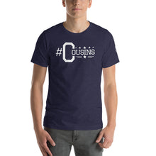 Load image into Gallery viewer, #cousins White Letter Hashtag T-Shirt