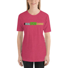 Load image into Gallery viewer, #healgrowchange Hashtag T-Shirt