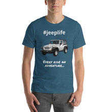 Load image into Gallery viewer, #jeeplife Covered Hashtag T-Shirt