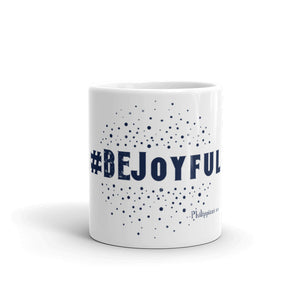 #BEjoyful Hashtag Glossy Mug