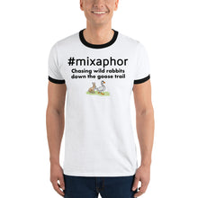 Load image into Gallery viewer, #mixaphor Ringer Hashtag T-Shirt