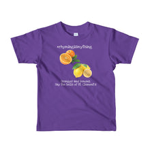 Load image into Gallery viewer, #rhymingismything Oranges and Lemons Kids Hashtag T-shirt