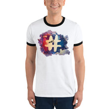 Load image into Gallery viewer, #art Hashtag Ringer T-Shirt