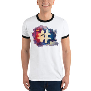 #art Hashtag Ringer T-Shirt