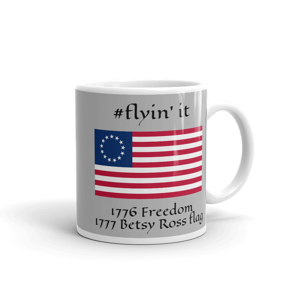 #flyinit Betsy Ross Hashtag Mug