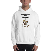 Load image into Gallery viewer, #mushroomsaredelicious Hashtag Hoodie