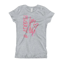 Load image into Gallery viewer, #adoptedforlife Girl&#39;s Hashtag T-Shirt