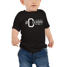 Load image into Gallery viewer, #cousins Baby Hashtag Short Sleeve Tee