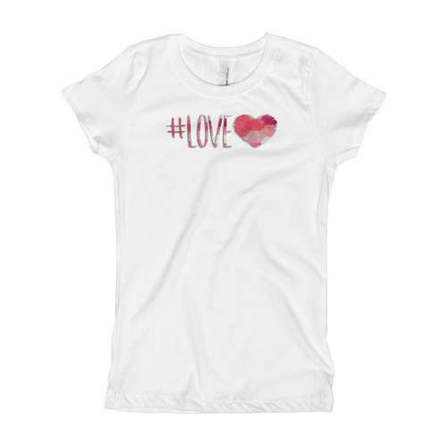 #Love Girl's Hashtag T-Shirt