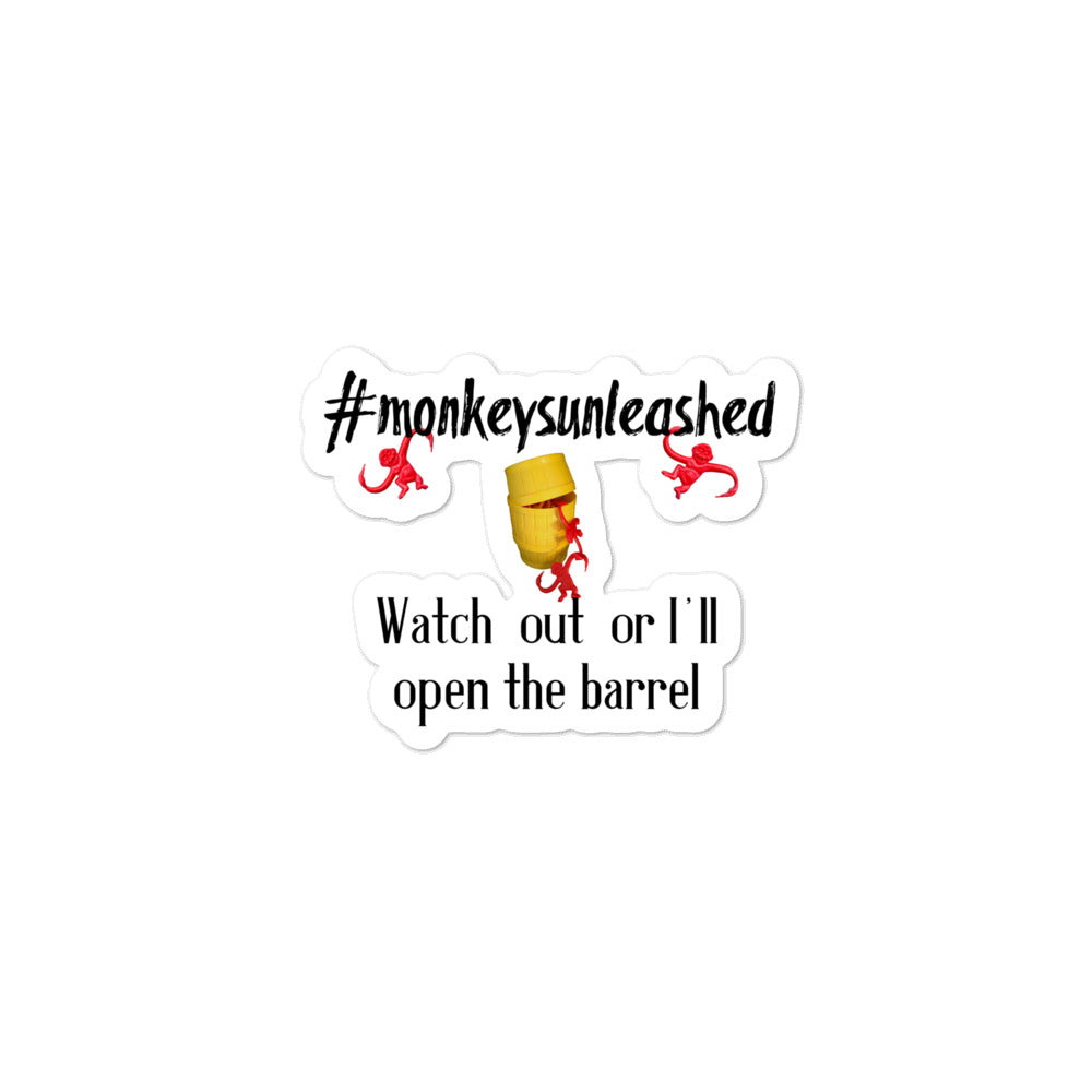 #monkeysunleashed Hashtag Sticker