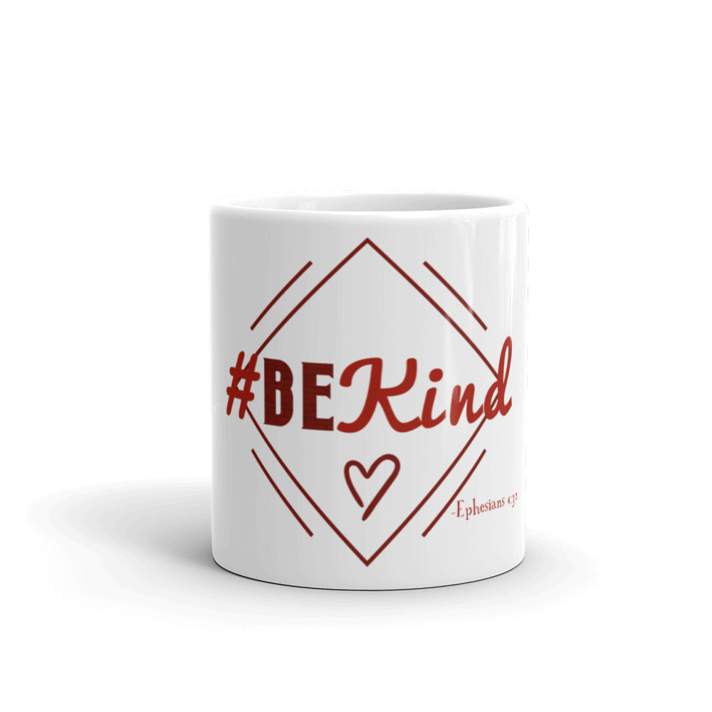 #BEkind Hashtag Glossy Mug
