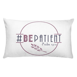 #BEpatient Premium Hashtag Pillow