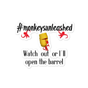 #monkeysunleashed Hashtag Sticker