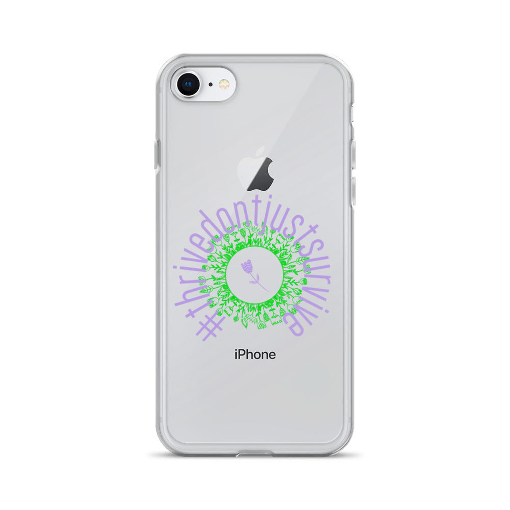 #thrivedontjustsurvive Hashtag iPhone Case