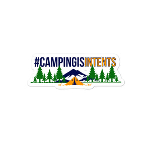 #campingisintents Hashtag Sticker