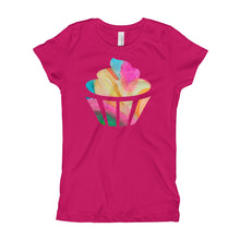 Load image into Gallery viewer, #cupcake Girl&#39;s Hashtag T-Shirt