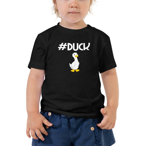 #duck Toddler Short Sleeve Hashtag T-Shirt