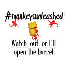 Load image into Gallery viewer, #monkeysunleashed Hashtag Sticker