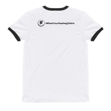 Load image into Gallery viewer, #whatsyour# Promo Ringer Hashtag T-Shirt