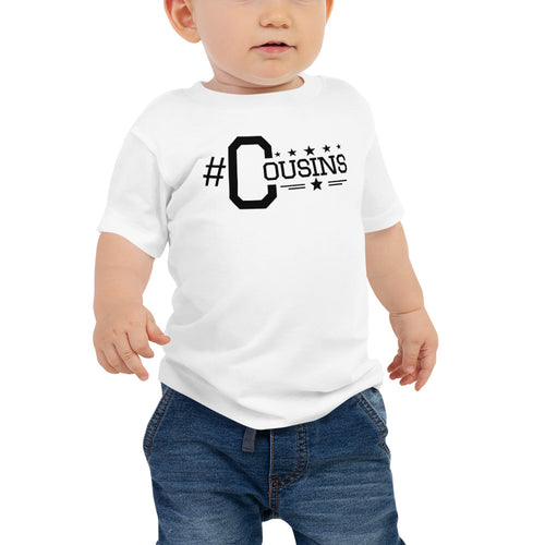 #cousins Baby Hashtag Short Sleeve Tee