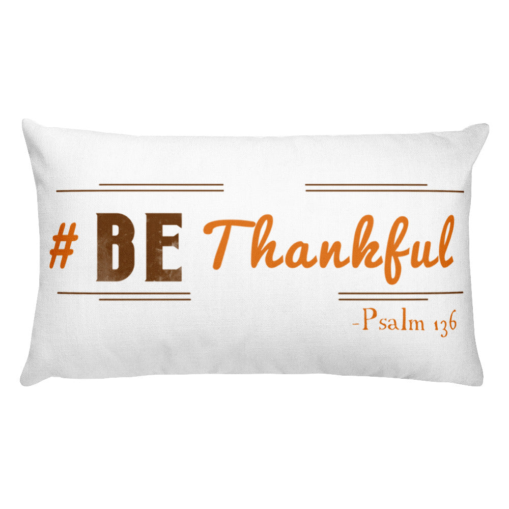 #BEthankful Premium Hashtag Pillow